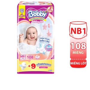 Miếng - lót - Bobby - size - Newborn -1 -108- miếng - (dưới 5kg)-